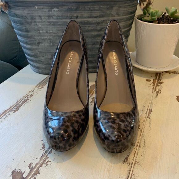 Franco Sarto Animal Print Heel - Picture 1 of 4